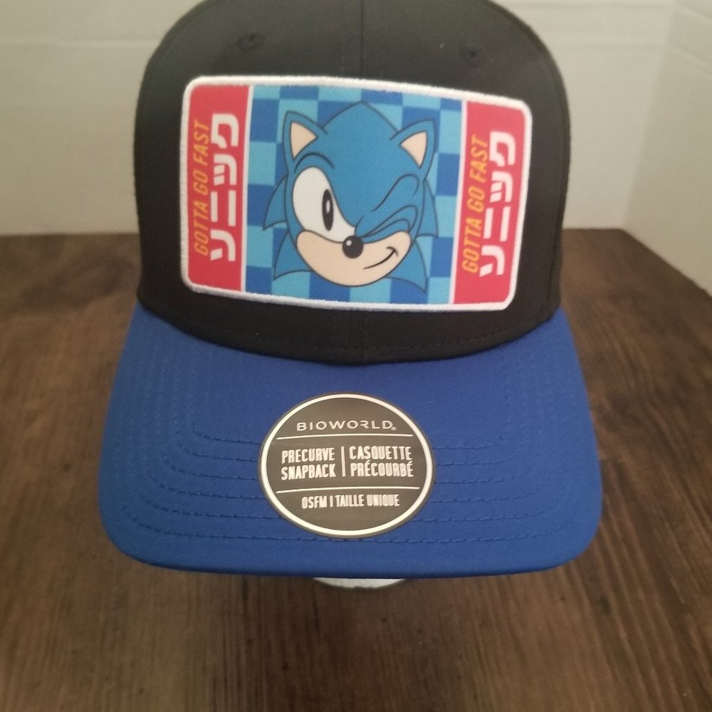 SEGA Sonic The Hedgehog Kanji Snapback Cap (Hat)